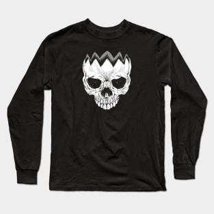 Skull - White Long Sleeve T-Shirt